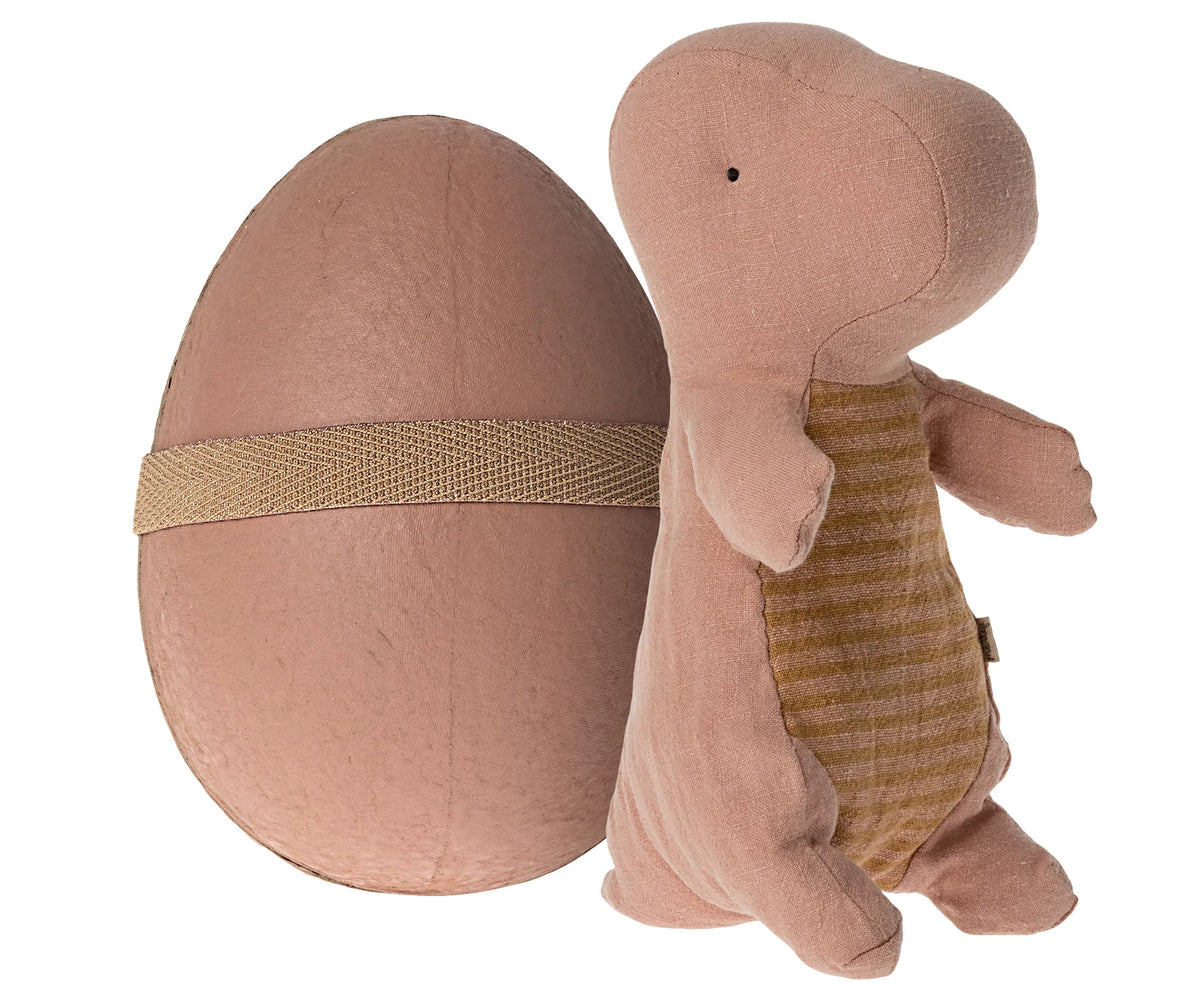Maileg Small Gantosaurus In Egg - Rose