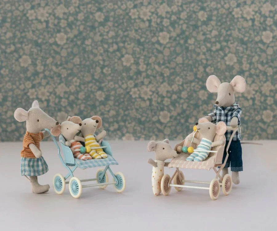 Maileg Stroller Baby Rose