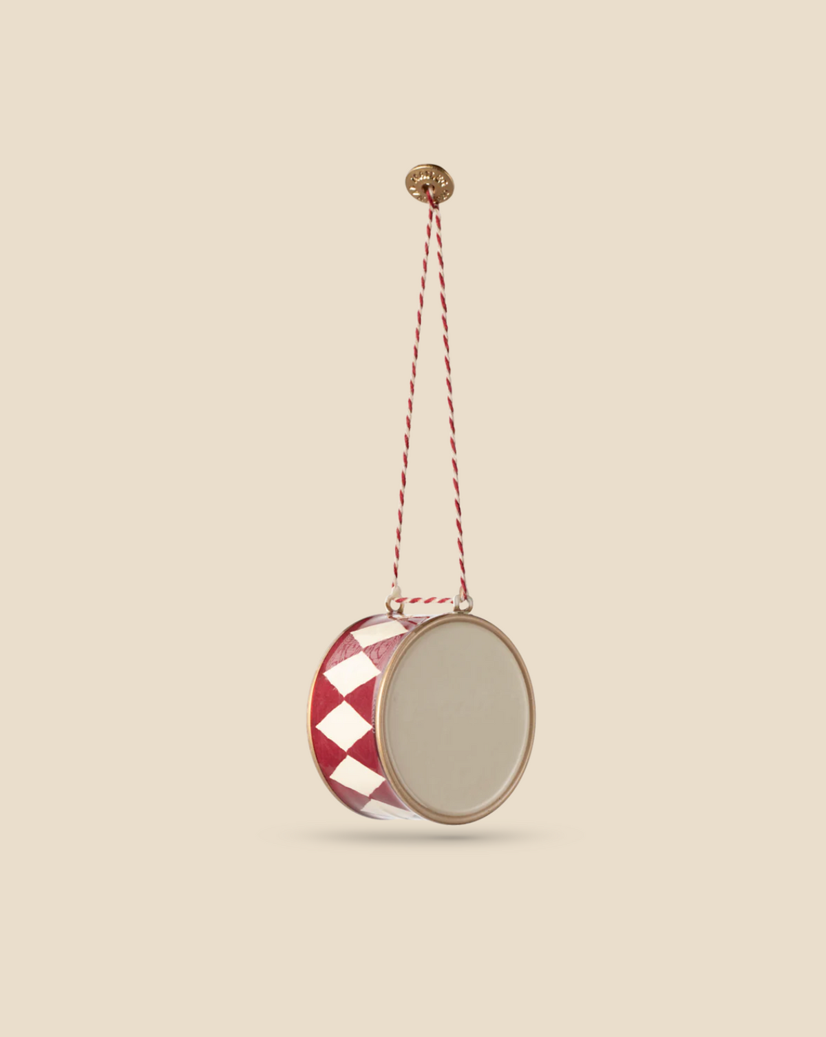 Maileg Metal Ornament, Large Drum - Red