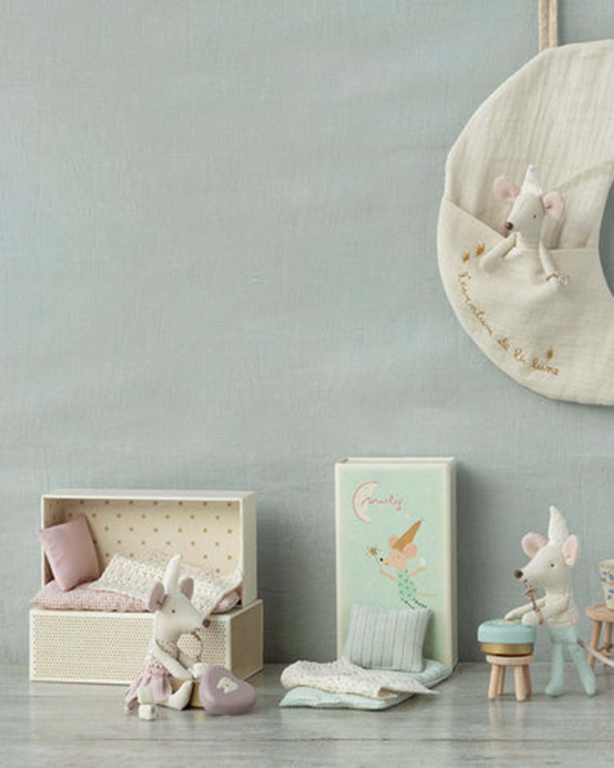 Maileg Little Sister Tooth Fairy Mouse In Matchbox