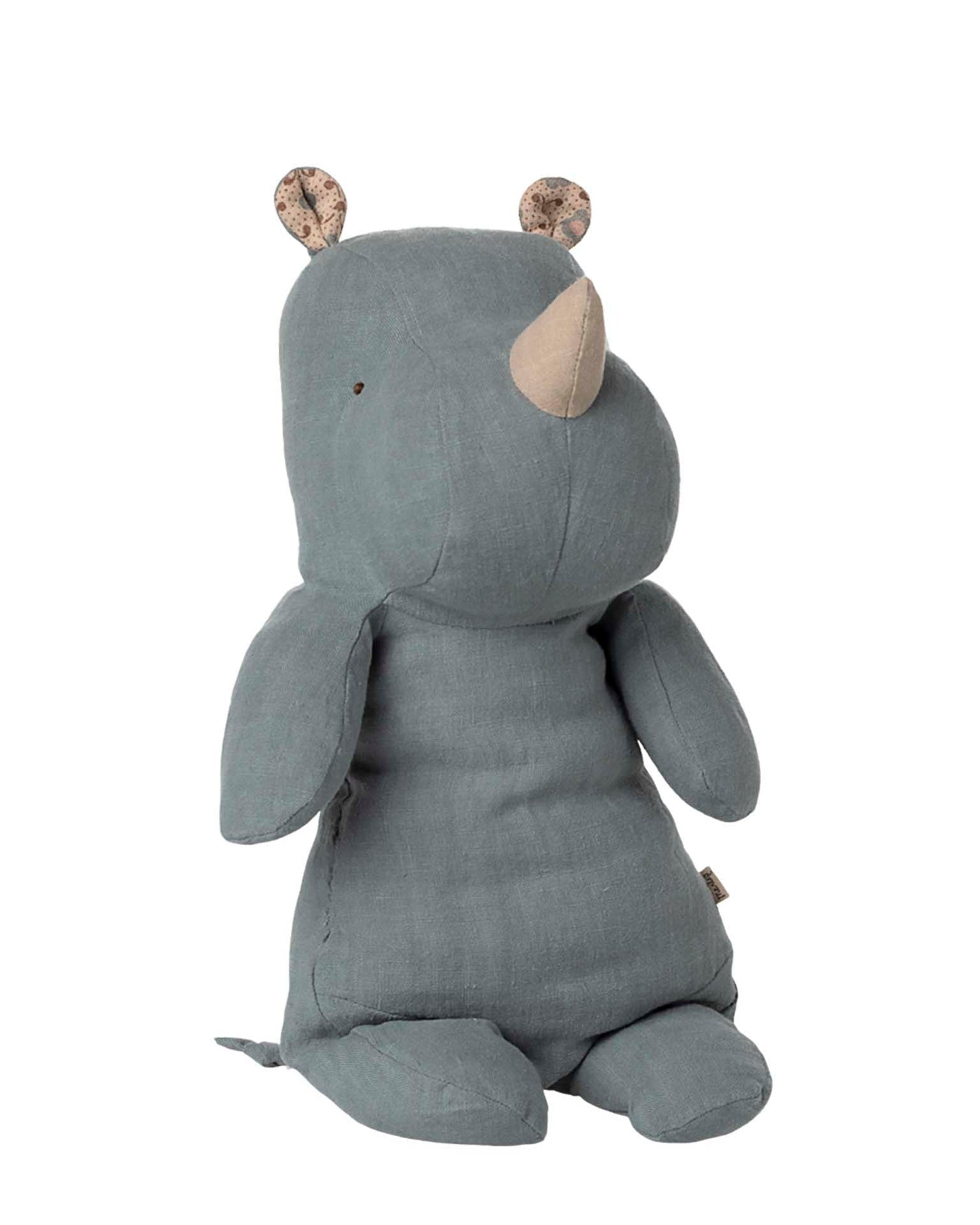 Maileg Medium Rhino In Dusty Blue
