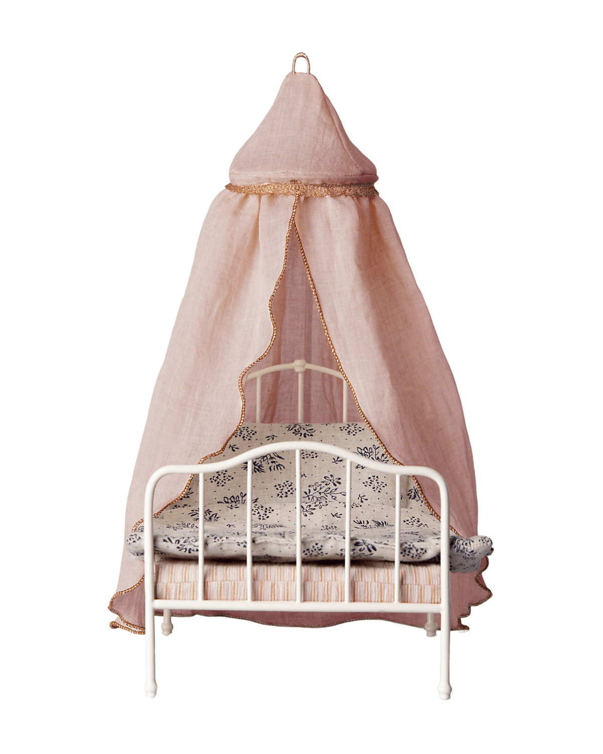 Maileg Miniature Bed Canopy In Rose