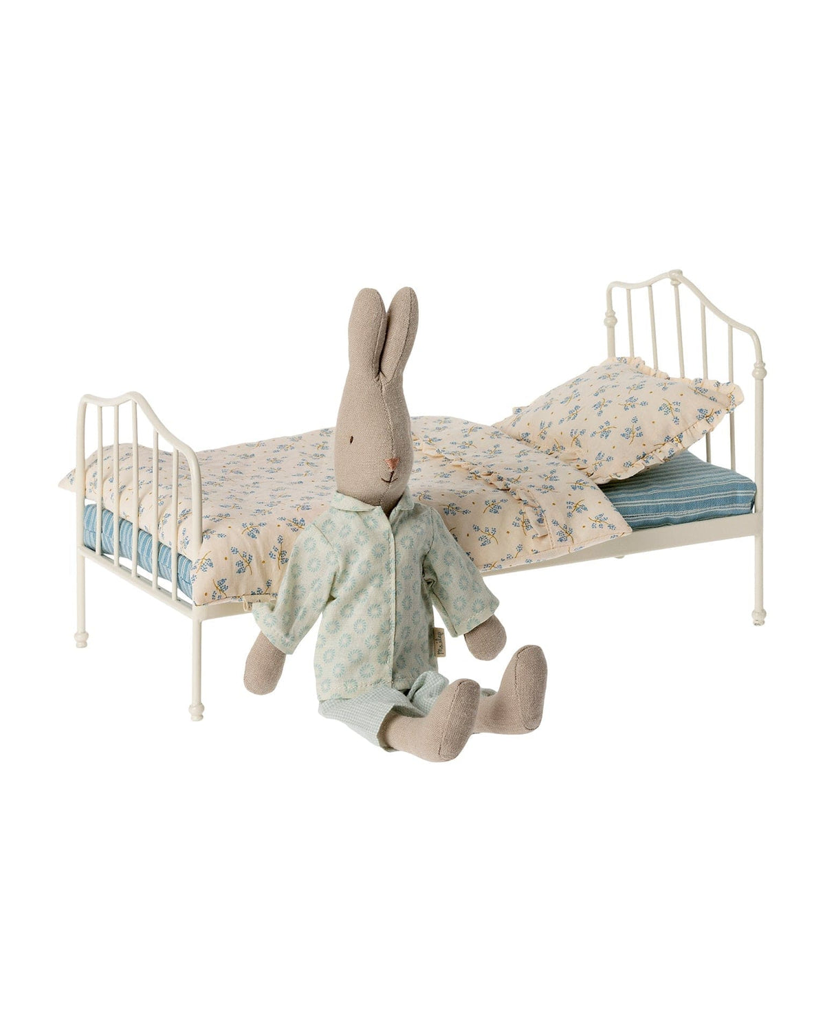 Maileg Miniature Bed In Blue