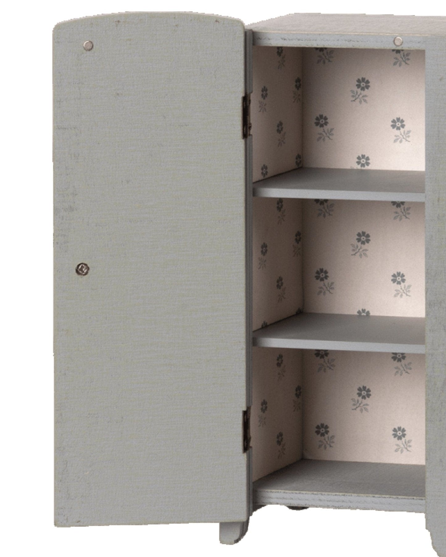 Maileg Miniature Closet In Grey + Mint