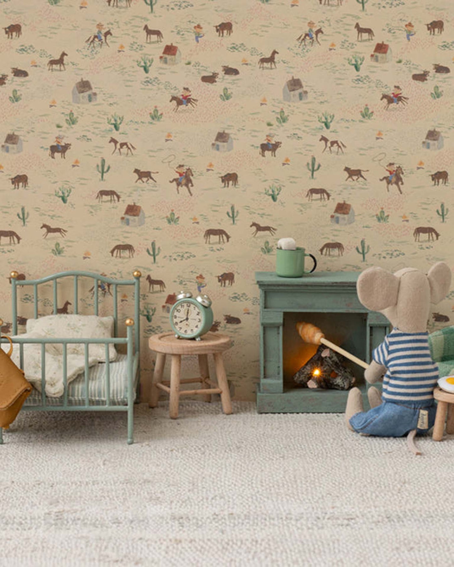 Maileg Mouse Alarm Clock In Mint