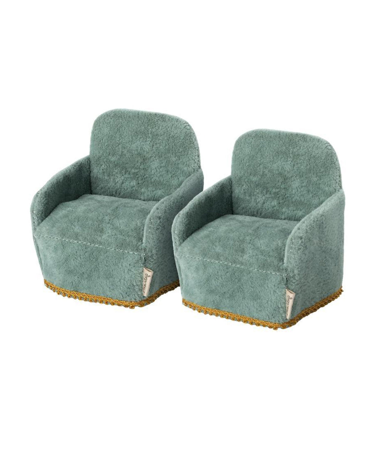 Maileg Mouse Chair In Blue 2 Pack