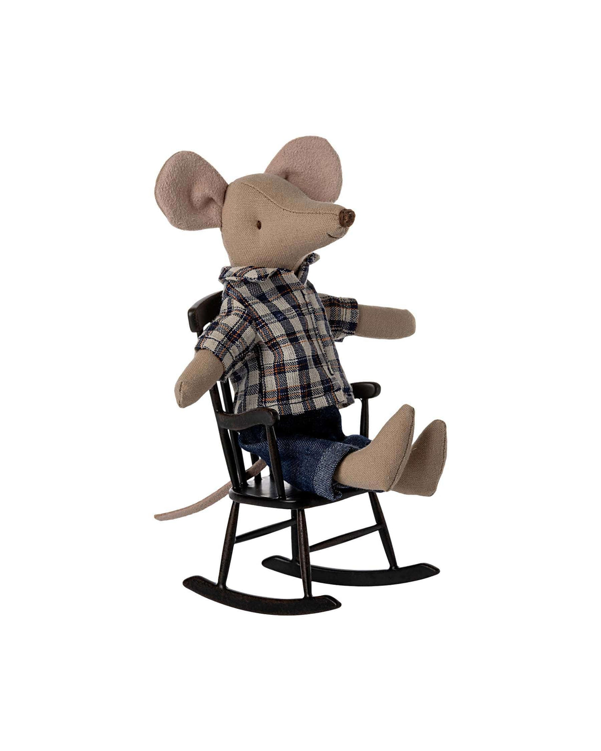 Maileg Mouse Rocking Chair In Anthracite