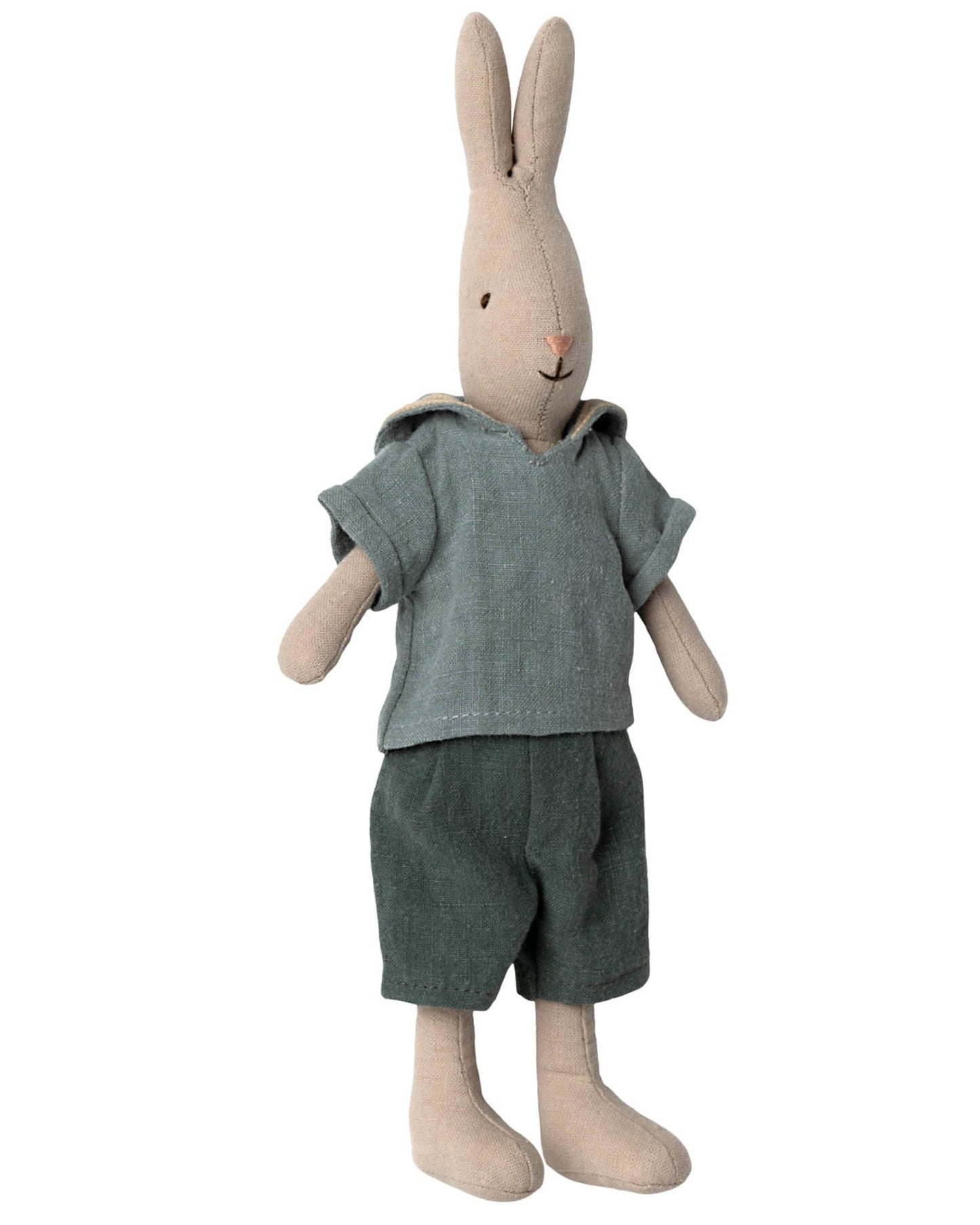 Maileg Size 2 Classic Rabbit In Shirt + Shorts