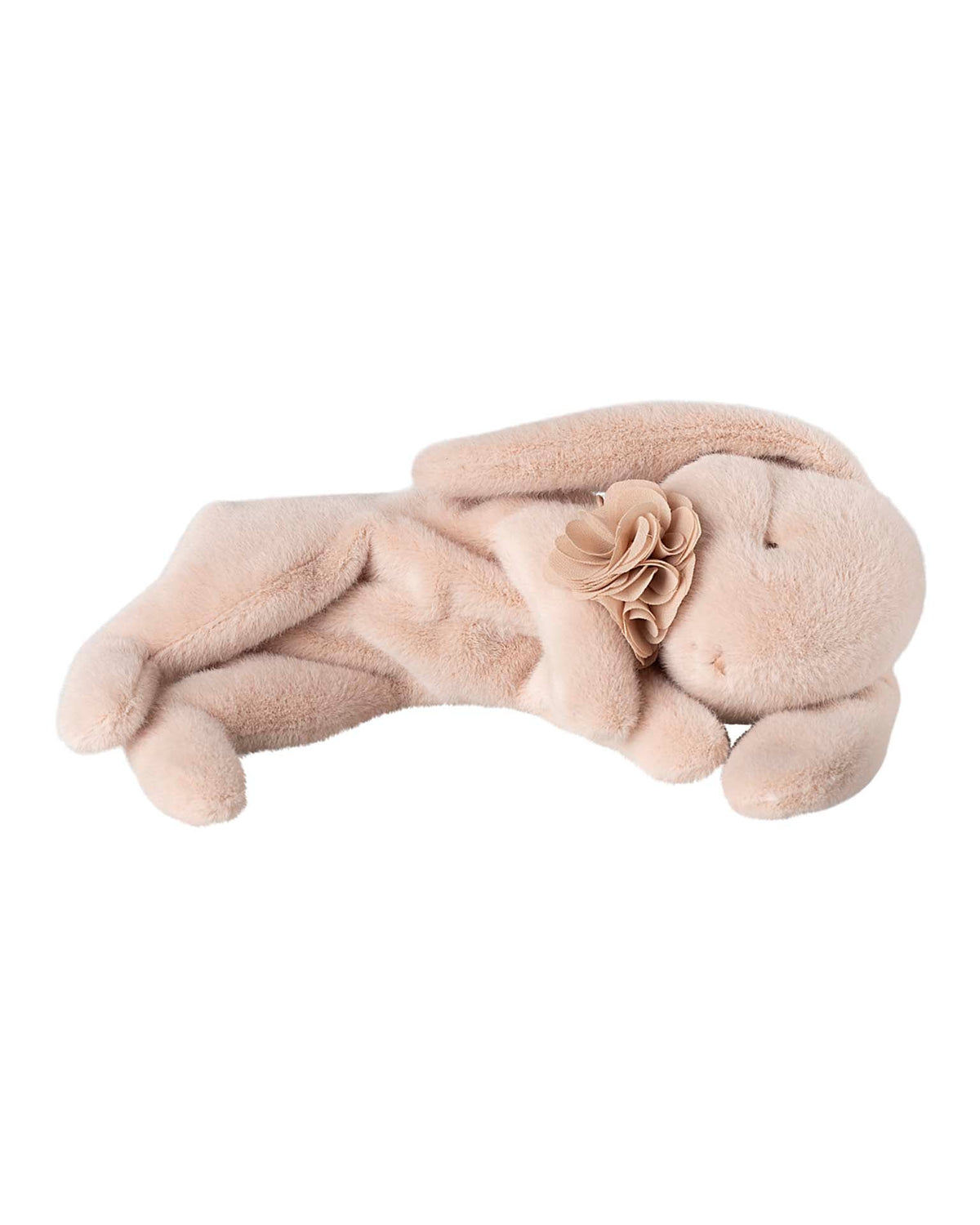 Maileg Small Sleeping Bunny Plush In Powder