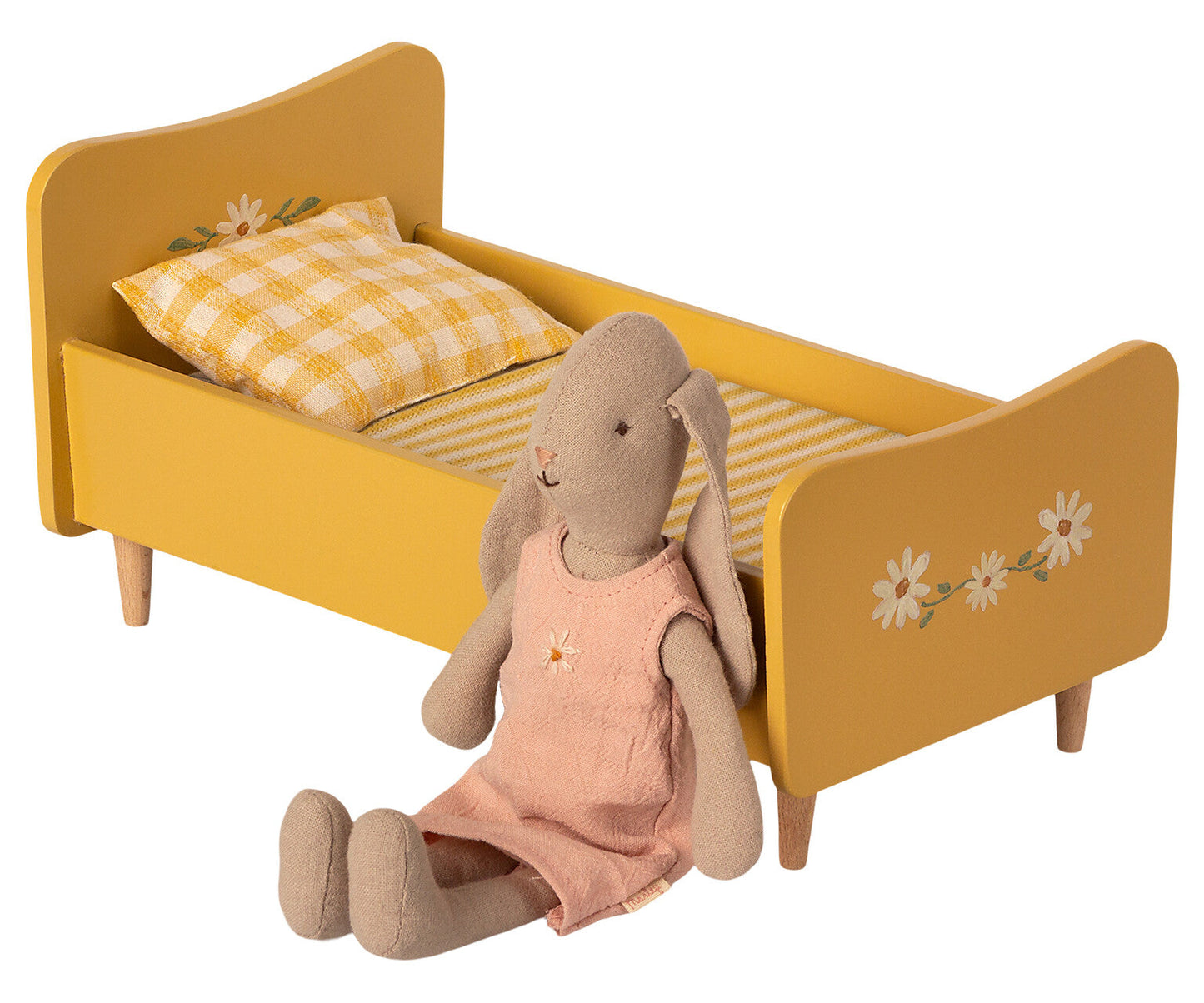  Mini Wooden Bed - Yellow