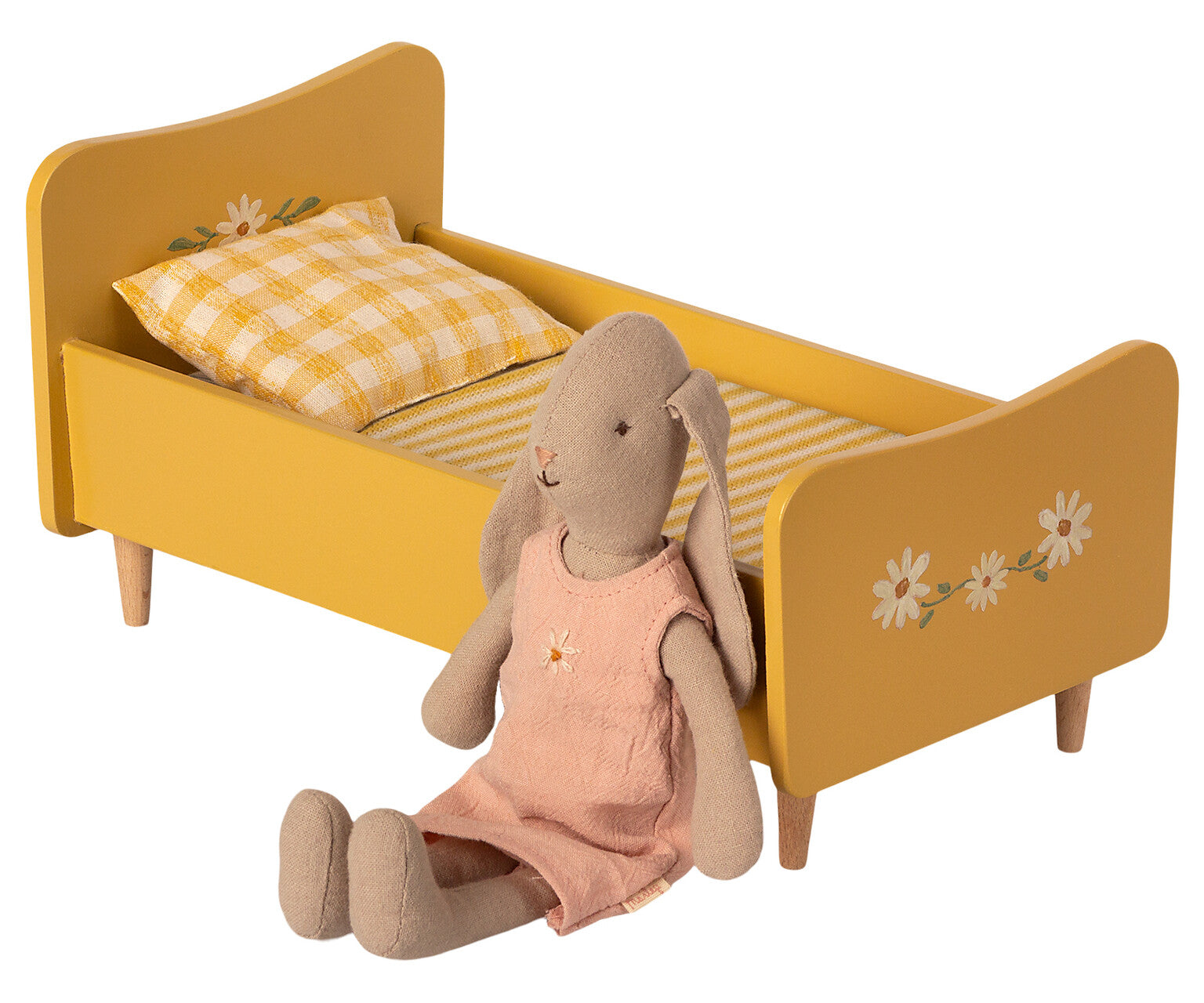  Mini Wooden Bed - Yellow