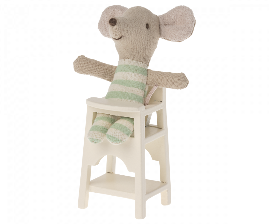 Maileg High Chair Mouse | Off White
