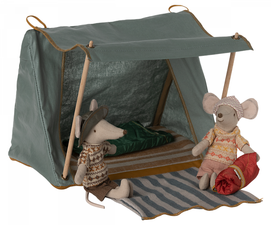  Maileg - Happy Camper Tent, Mouse