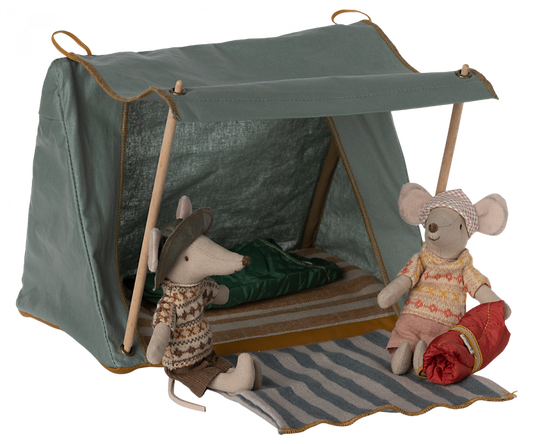  Maileg - Happy Camper Tent, Mouse