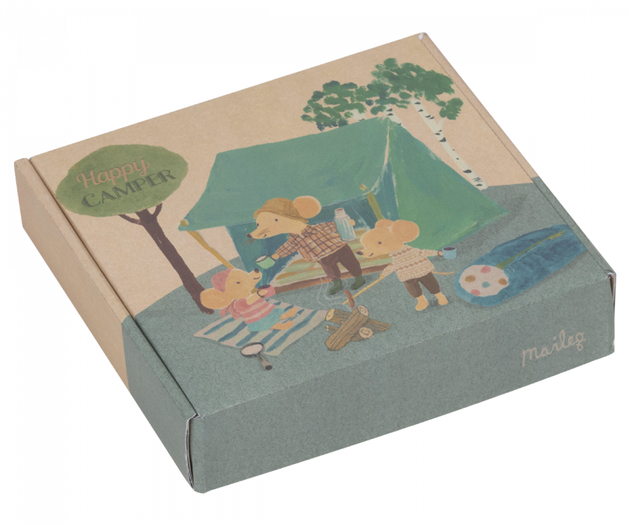  Maileg - Happy Camper Tent, Mouse