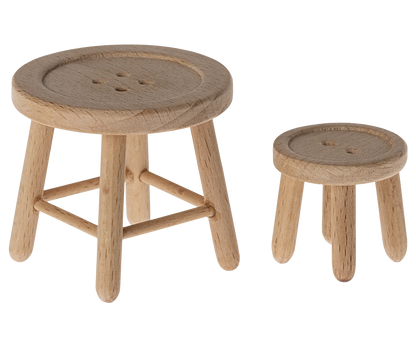  Maileg Table & Stool, Mouse Size