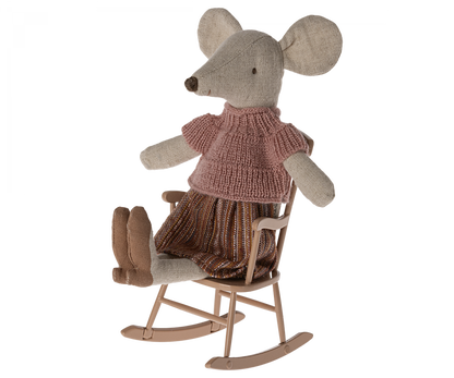  Maileg - Rocking Chair, Mouse - Dark Powder