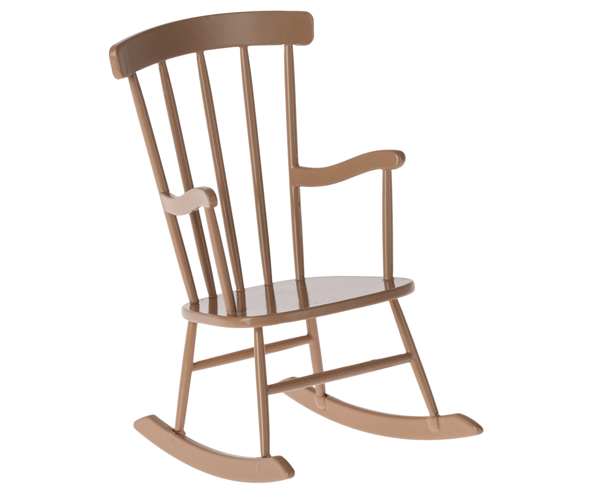  Maileg - Rocking Chair, Mini - Dark Powder