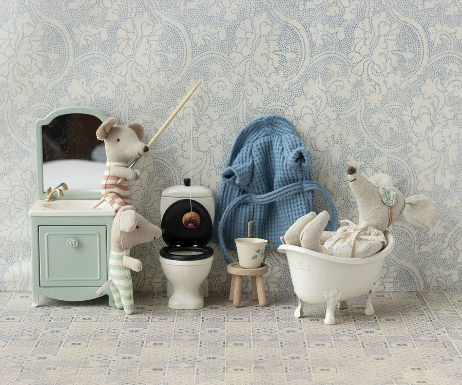  Maileg Sink Dresser With Mirror, Mouse - Mint