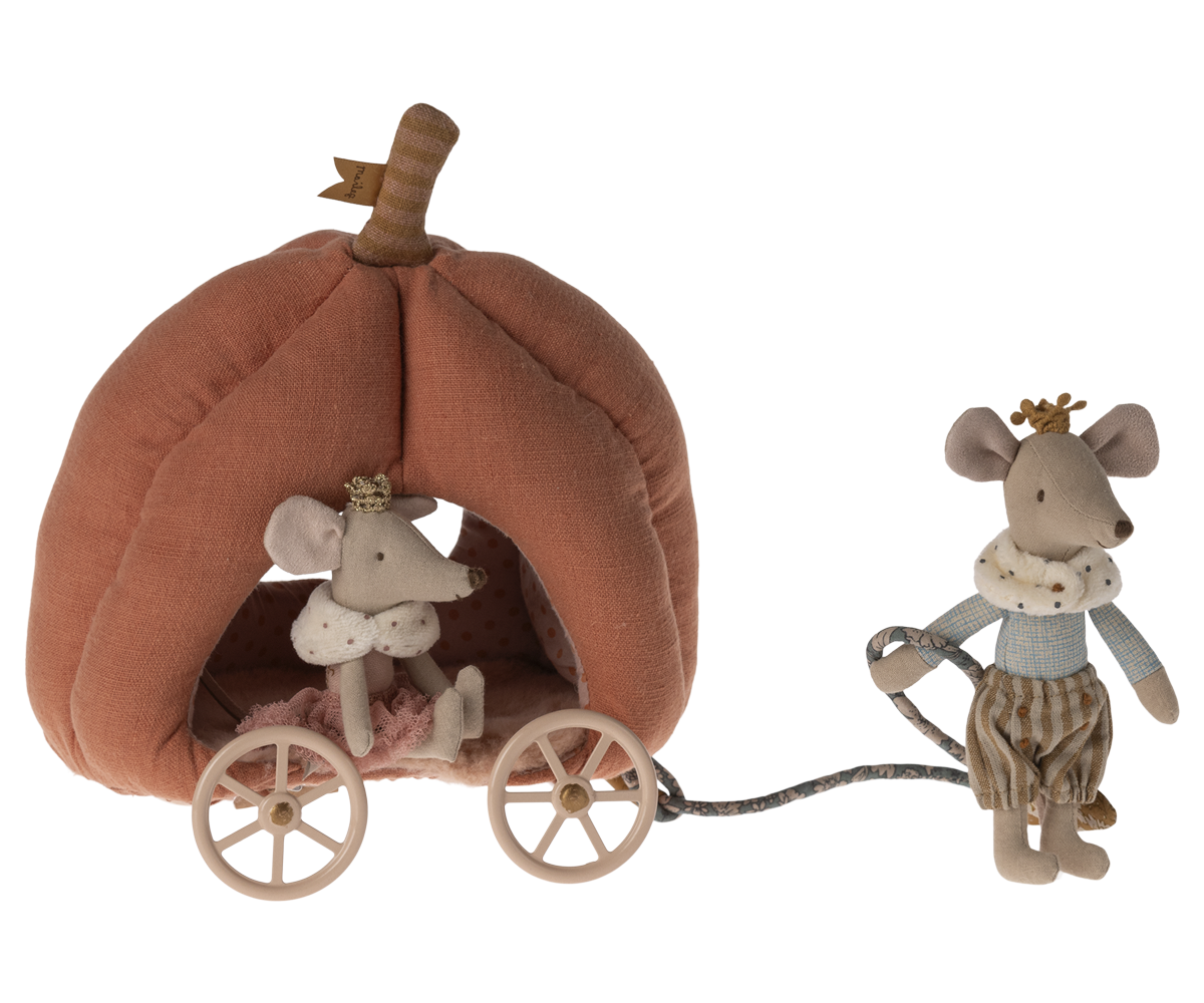 Maileg ETA LATE JULY '24 Pumpkin Carriage For Mouse