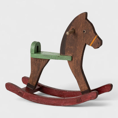 Maileg Rocking Horse Mouse | Dark Brown
