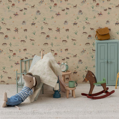 Maileg Rocking Horse Mouse | Dark Brown