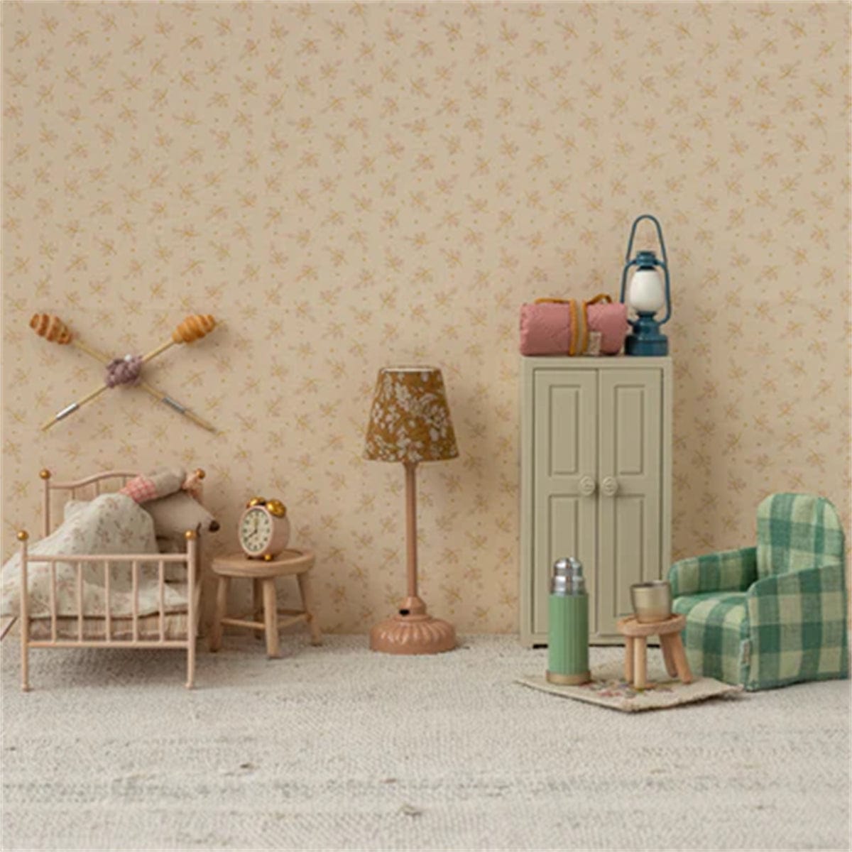  Maileg Alarm Clock Mouse Powder
