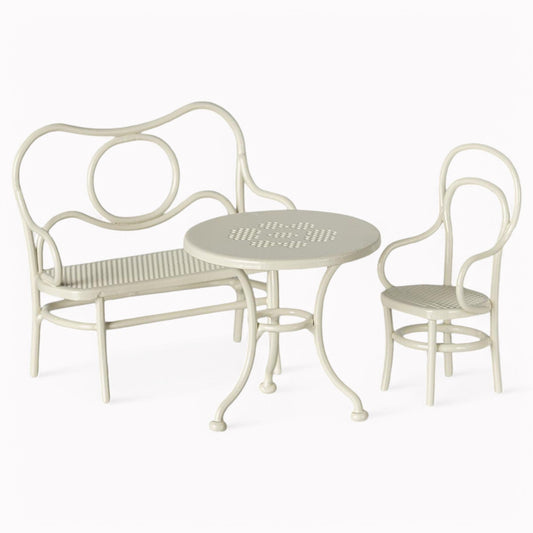 Maileg Cafe Set Mouse Small | Off White