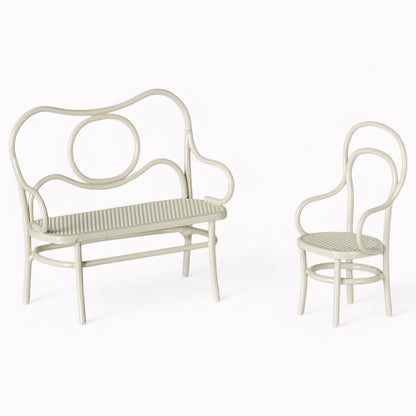 Maileg Cafe Set Mouse Small | Off White
