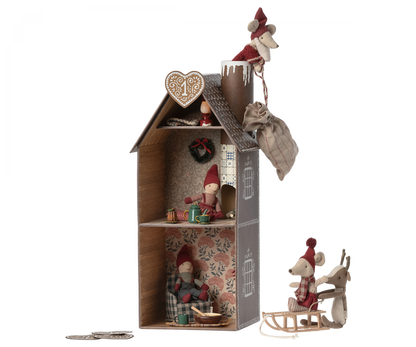  Maileg Cardboard Two-Story Gingerbread House