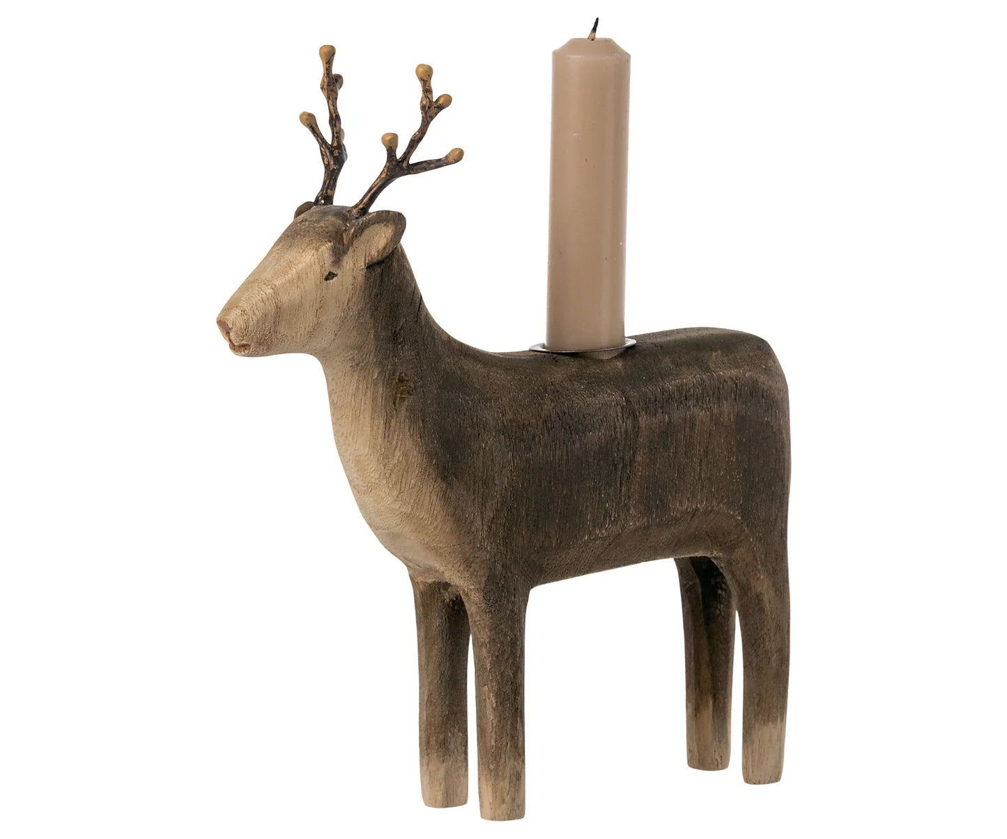  Maileg Wooden Reindeer Candle Holder