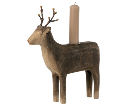  Maileg Wooden Reindeer Candle Holder