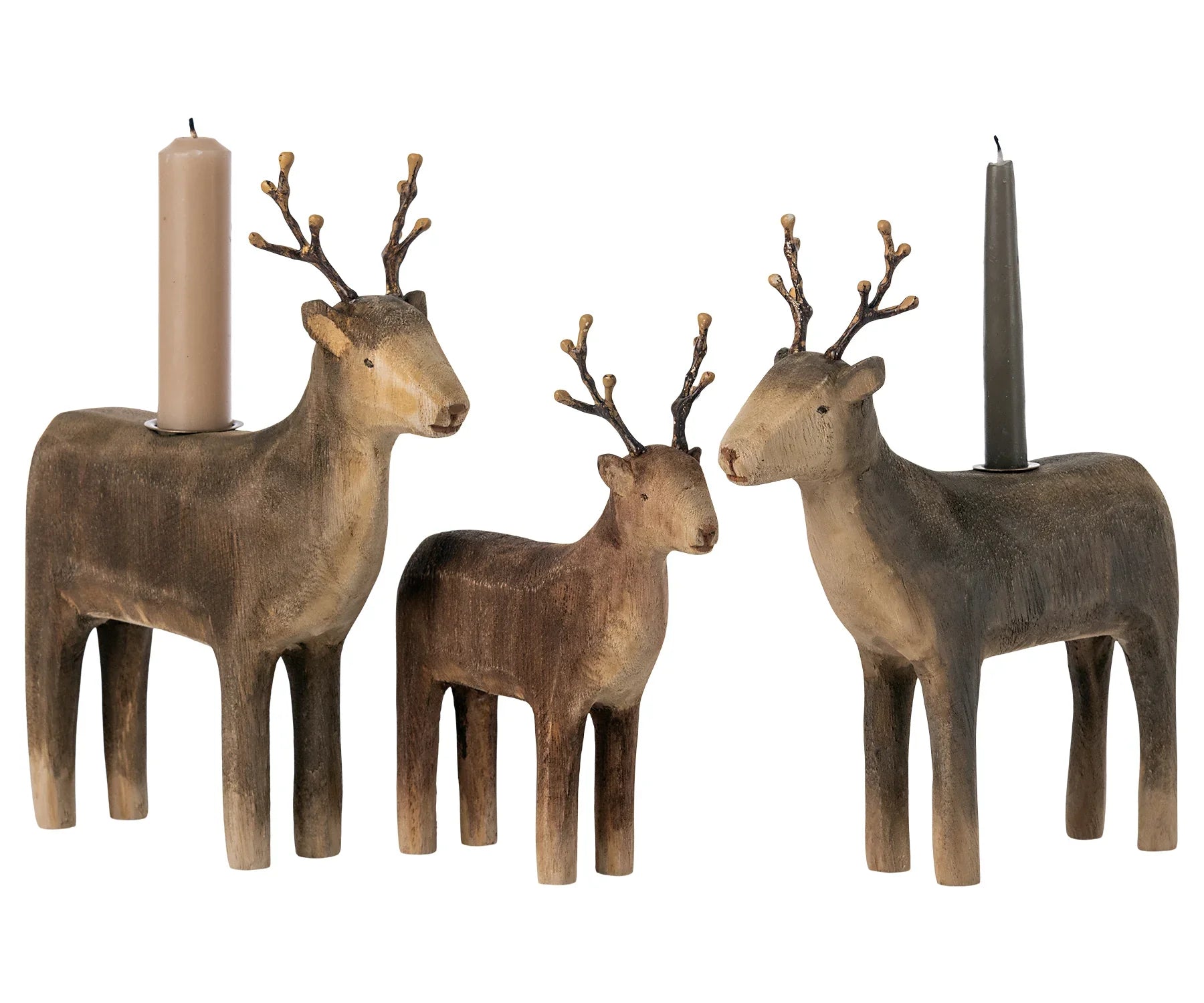  Maileg Wooden Reindeer Candle Holder