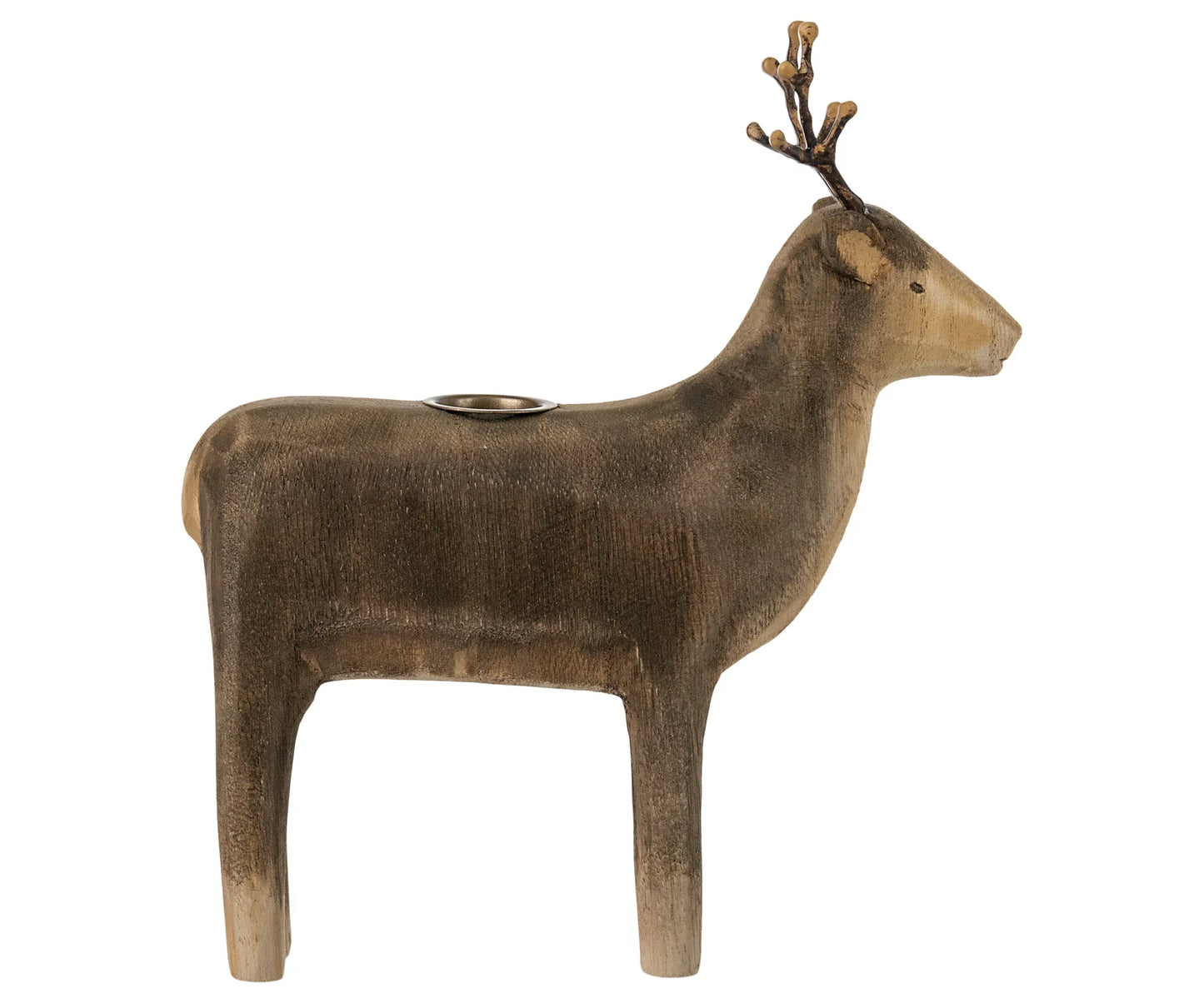  Maileg Wooden Reindeer Candle Holder