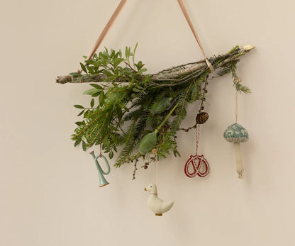  Maileg Metal Ornament, Trumpet -Mint