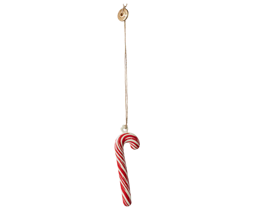  Maileg Christmas Metal Ornament - Sugar Cane - Stripe