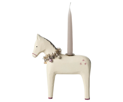  Maileg Wooden Horse Candle Holder - Small