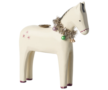  Maileg Wooden Horse Candle Holder - Small