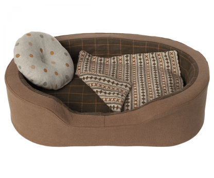  Maileg - Dog Bed Basket, Brown