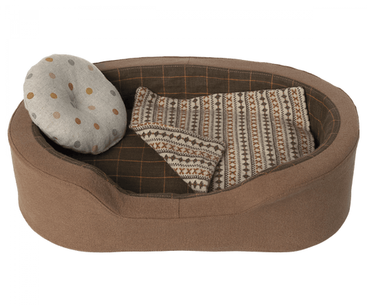  Maileg - Dog Bed Basket, Brown