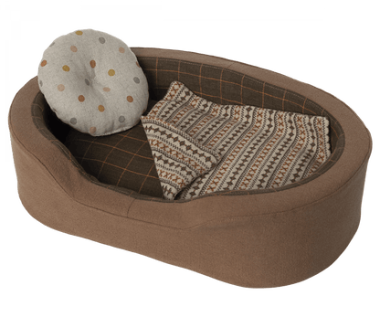  Maileg - Dog Bed Basket, Brown