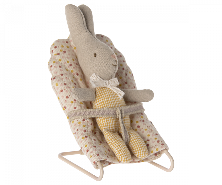 Maileg ETA MARCH SS24 Rabbit, My - Yellow Check