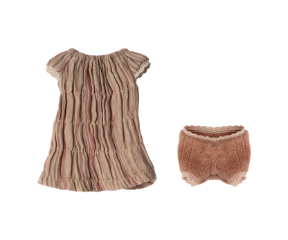 Maileg ETA MAY SS24 Dress And Underwear, Size 1