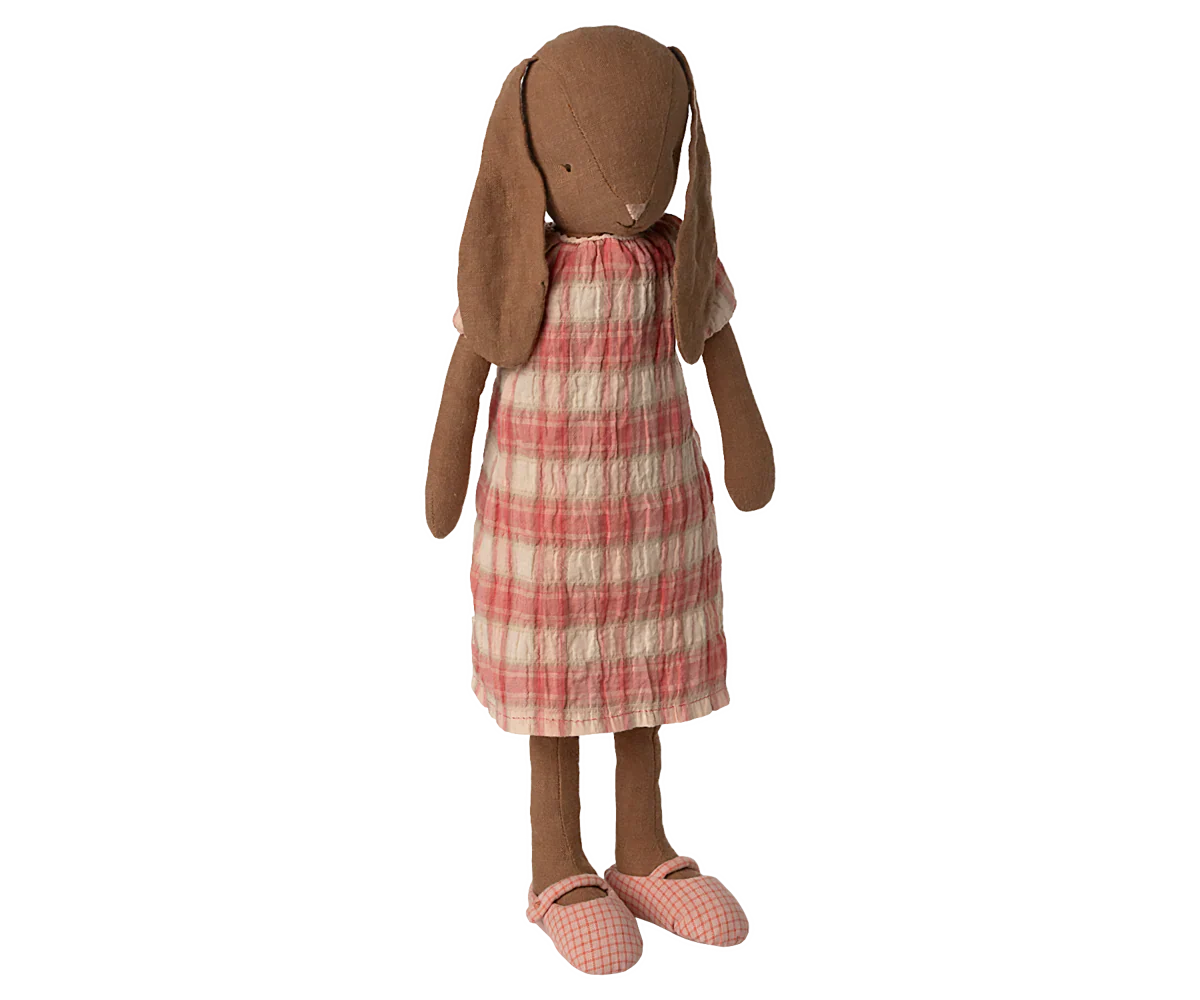  Maileg Bunny, Size 3 - Chocolate Brown - Dress