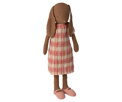  Maileg Bunny, Size 3 - Chocolate Brown - Dress