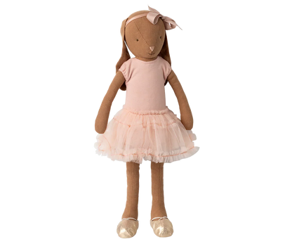  Maileg Bunny, Size 3 - Chocolate Brown - Ballet Suit And Skirt - Rose