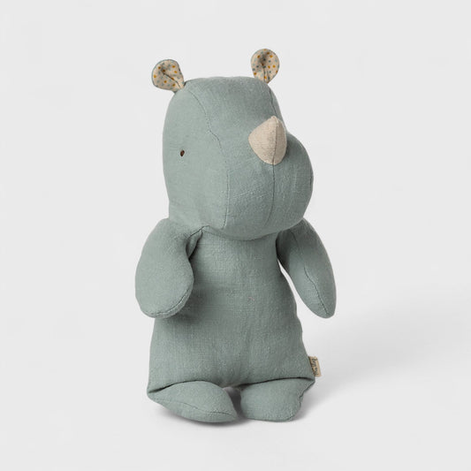 Maileg Safari Friends Rhino | Light Dusty Blue