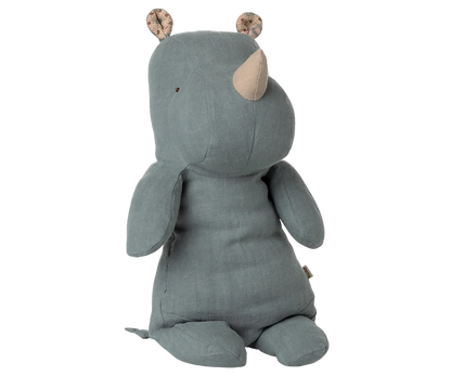  Maileg Rhino, Medium - Dusty Blue