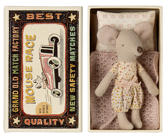  Maileg - Little Sister Mouse In Matchbox