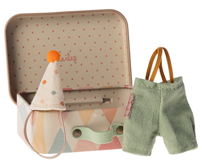  Maileg Clown Clothes In Suitcase, Little Brother Mouse